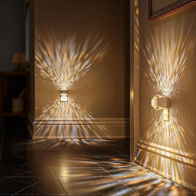 Night Light, Night Lights Plug into Wall, Projector Night Light | Soft White for Bedroom, Dimmable Brightness Dusk to Dawn LED Nightlight for Kids, Nursery, Bathroom, Home Decor, Gaming Room
