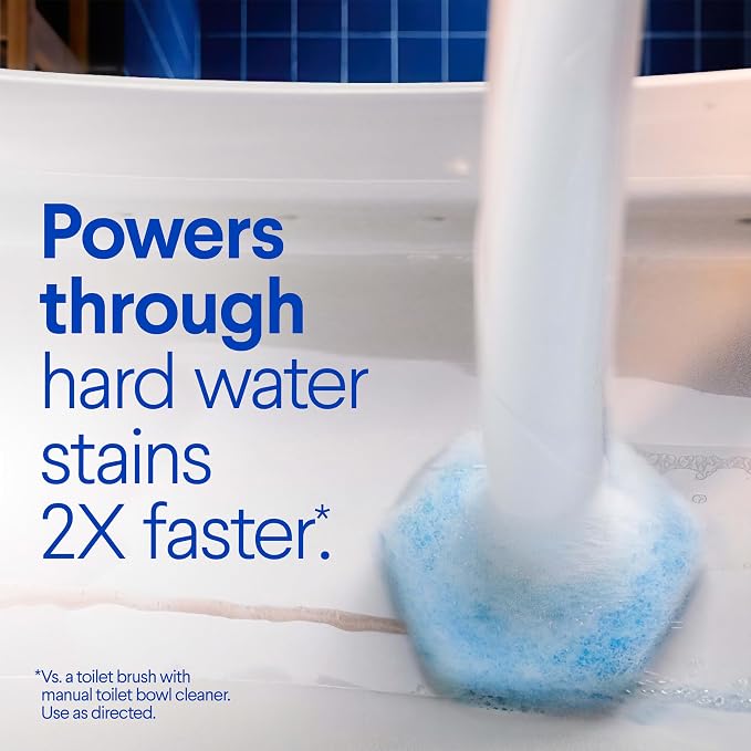 Clorox Scentiva ToiletWand Refills, Coconut and Waterlily, 10 Count | Disposable Toilet Brush Scrubbing Pads, Eliminates Hard Water and Lime Stains 2X Better than a Manual Brush