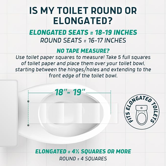 Lunderg Solva Raised Toilet Seat with Handles - Elongated - Adds 3 Inches | Easy to Install Toilet Seat Risers for Seniors - Elegant White Design & Works like the one you always use - No Hospital Vibe