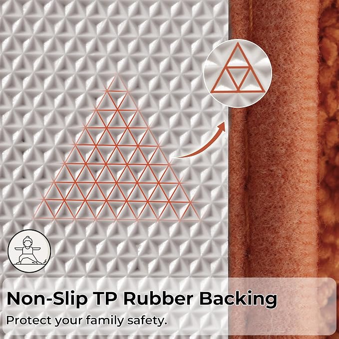 GRANNY SAYS Terracotta Bathroom Rug 16" x 24", Non-Slip Bath Mat | Ultra-soft, with durable TPR backing for reliable grip, fast water absorption, machine washable for small bathroom spaces