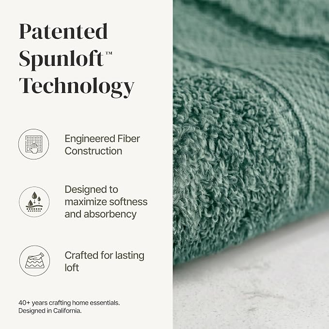 Modern Threads 4-Pack SpunLoft Bath Towel 30x54 - Eucalyptus