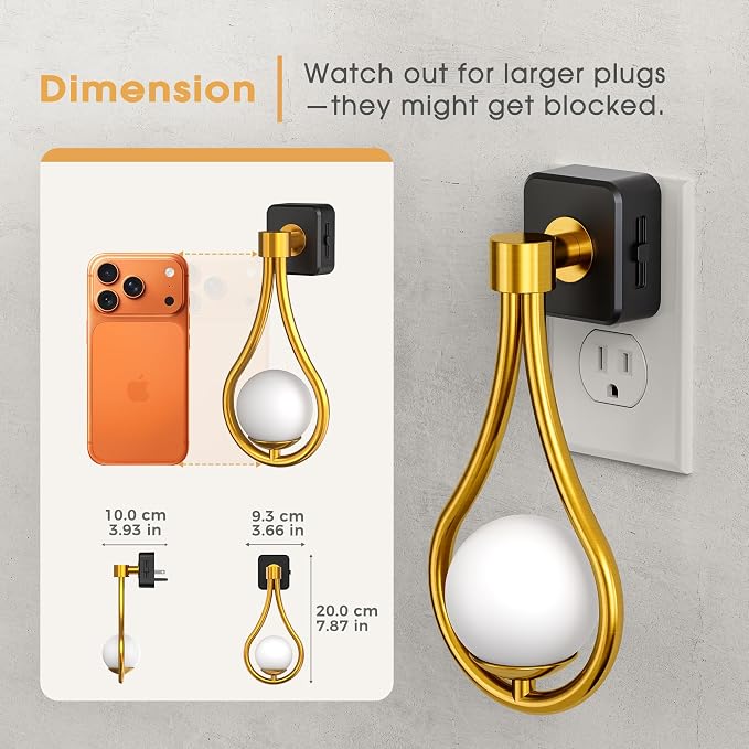 LED Night Light, Night Lights Plug into Wall, 0-100LM Dimmable | Nightlight, 330° Rotating with Dusk to Dawn Sensor, Adjustable Brightness for Kids, Bathroom, Bedroom, Hallway, Stairway