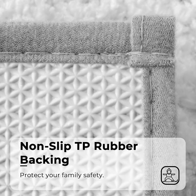 GRANNY SAYS Microfiber Bathroom Rugs Non Slip Washable, Water Absorbent Bathrooms Mats for Tub Non Slip, Soft Bath Mats for Floor & Shower, Long Bathroom Rug, 20" x 32", Grey Bath Rug