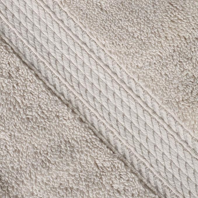 Superior Egyptian Cotton 800 GSM Plush & Absorbent, 9 Piece Set, Stone | Quick Dry, Soft Luxury Towel Set, Bath Essentials, Guest Bath, Spa, 3 Bath, 3 Hand, 3 Face Towel, Madeline Towels