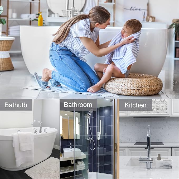 4 Pieces Drain Covers Hair Stopper for Shower Drain Bathtub Stopper Home Drain Protectors with Sucker Water Trap Sink Cover for Bathroom Bathtub and Kitchen (2 White+2 White)