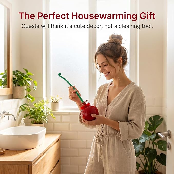 Toilet Bowl Brush with Holder Set: 360°Under Rim Toilet Scrubber 2pcs for Daily Home Cleaning-removes 99% of Stains in 30 Seconds with Zero Residue | Toilet Scrubber 2pcs for Daily Home Cleaning-removes 99% of Stains in 30 Seconds with Zero Residue