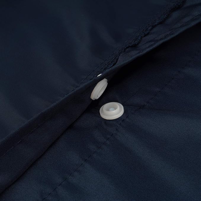 Barossa Design 70x54 Snap-in Shower Curtain Liner Replacement Navy | 2 Bottom Magnets, Fabric, Removable, Water Repellent, Machine Washable, Hotel Style, 70" W x 54" H Inner Liner
