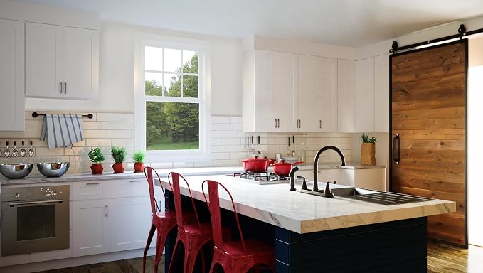 Design House Brookings Kitchen Bridge Wall Cabinet, 36", White | Wall Mount, Contemporary/Modern, Wood, Kitchen, 561670