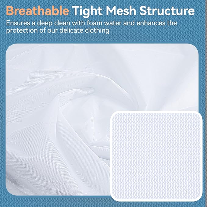 Laundry Bags Mesh Wash Bags,16"×20" Mesh Laundry Bags for Delicates, Laundry Bag for Delicates,Garment Bag for Washing Machine (Large,4 Pack)