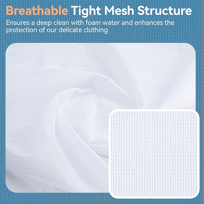 9Pcs Mesh Laundry Bags for Delicates, Laundry Bags Mesh Wash Bags,Lingerie Bags for Washing Delicates, Garment Bag for Washing Machine (3 Large,3 Medium,3 Small)