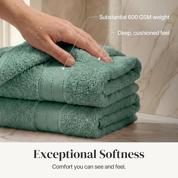 Modern Threads 4-Pack SpunLoft Bath Towel 30x54 - Eucalyptus