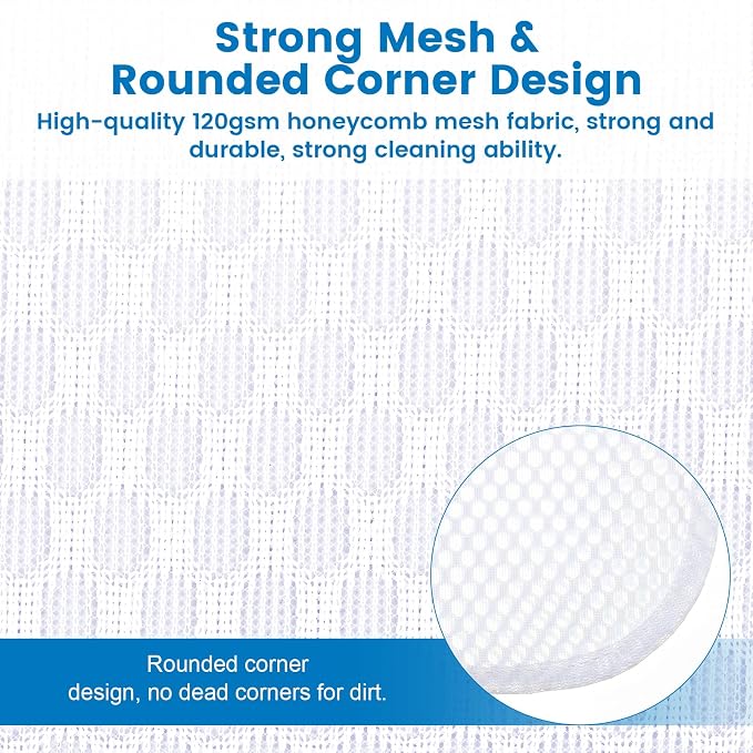 2 Pack X-Large Mesh Laundry Bags for Delicates, 20 x 24 Inches | 120gsm Honeycomb Mesh, Protect Delicates, Sturdy Zipper, Reusable, Washer & Dryer Safe, For College, Dorm, Home and Travel