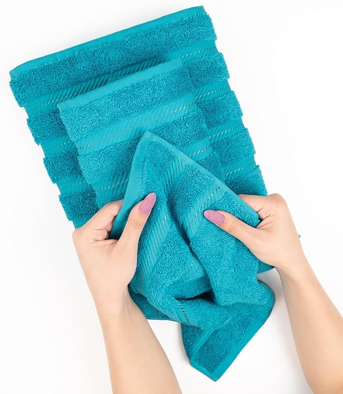 American Soft Linen 100% Cotton Luxury Turkish Towels, 4 PC Bath Towel Set | Soft Absorbent Quick Dry OEKO Tex Standard 100 Certificated Durable Machine Washable Premium Hotel Quality