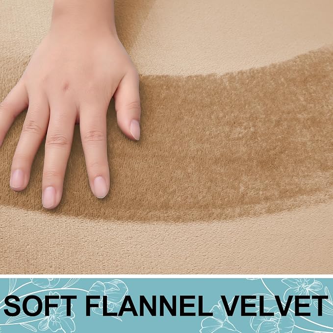 Smiry Memory Foam Bath Mat 47x24, Extra Soft and Absorbent Bathroom Rugs | Camel, Quick Dry Machine Washable Non-Slip Bath Mat for Bathroom Floor, Shower and Tub