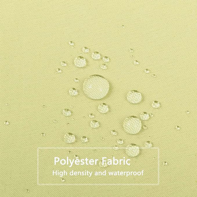 LLSCL Lemon Yellow Fabric Shower Curtain Liner with Magnets, Waterproof Hotel Quality, 72 x 72 Machine Washable