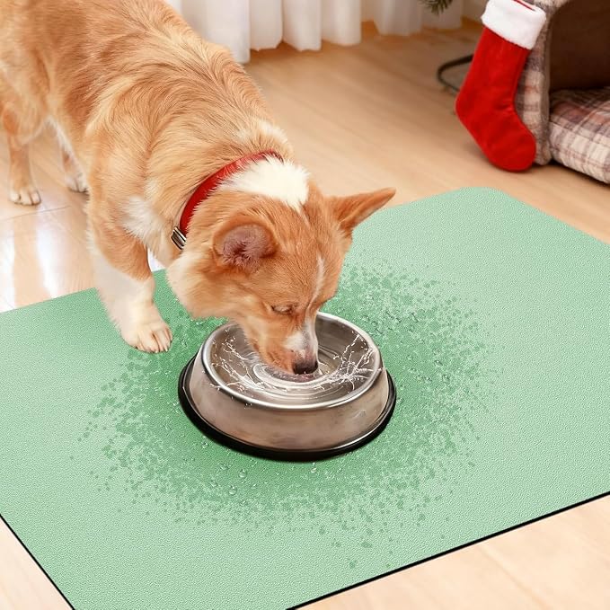 Non Slip Bath Mat, Thin Bathroom Rugs Fit Under Door, Quick Dry Bath Mats, Machine Washable Bath Rugs for Bathroom, Bathtub & Kitchen, Bathtub, Sage Green/Solid/2 Piece