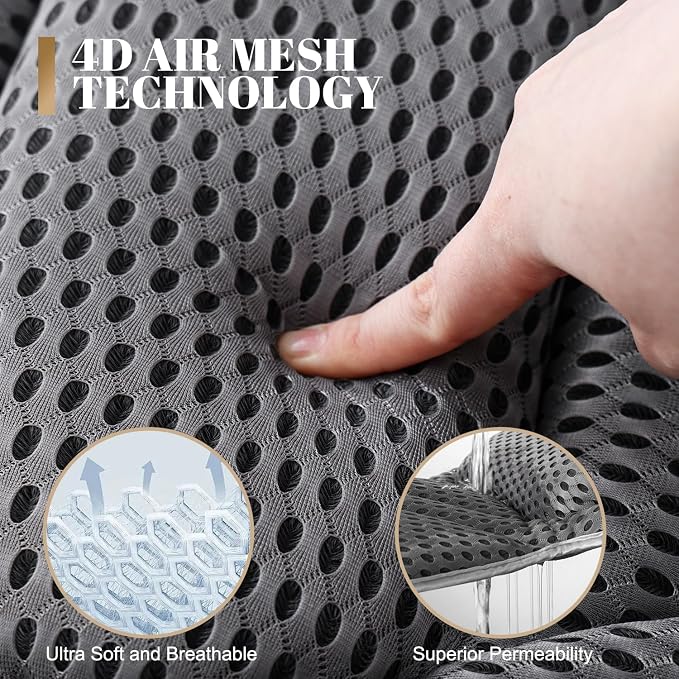 Bath Pillow Bathtub Pillow, 4D Bath Pillows for Tub Neck and Back Support, Luxury Spa Bath Tub Pillow Fit Hot Tub, Bathtub, Relaxing Bath Accessories Spa Gifts for Women Adults