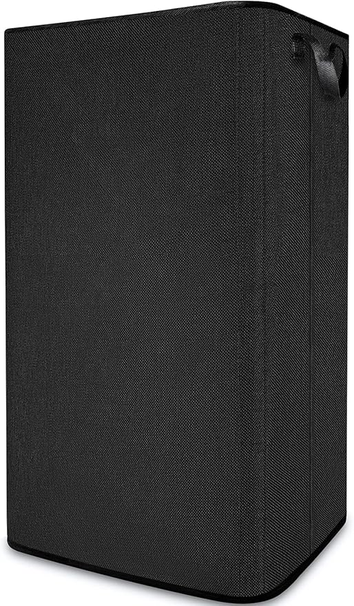 Large Laundry Basket, 80L Collapsible Tall Hamper with Handle Black | Dirty Clothes Hamper for Bedroom, Rectangular Sturdy Laundry Basket for College, Dorm, Towels, Toys