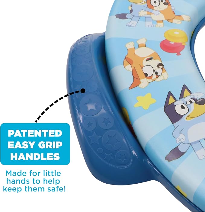 Bluey Soft Potty Seat - Potty Training Toilet Seat, Soft Cushion, Baby Potty Training, Safe, Easy to Clean