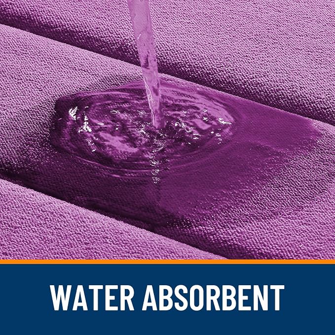 OLANLY Memory Foam Large Bath Mat 59x34, Super Soft Absorbent Bathroom Rugs | Purple, Quick Dry Bath Rug, Machine Washable Shower Floor Mats, Bathmat Carpet for Bathroom Floor, Tub and Shower