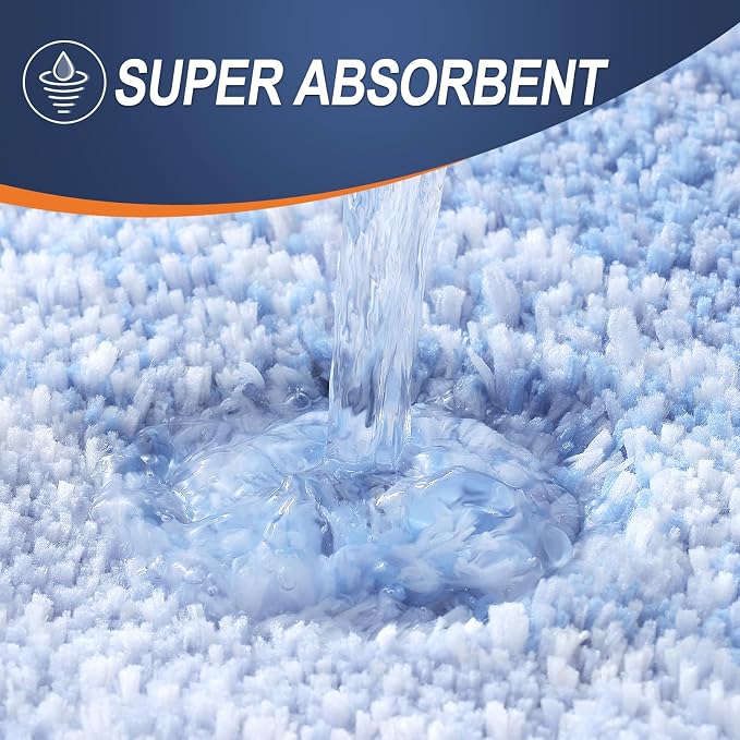 OLANLY Small Bathroom Rugs 35x16, Extra Soft Absorbent Microfiber Bath Rugs | Light Blue, Non-Slip Quick-Drying Rubber Backing, Washable Plush Bath Mat for Floor, Tub and Shower, Home Decor Accessories