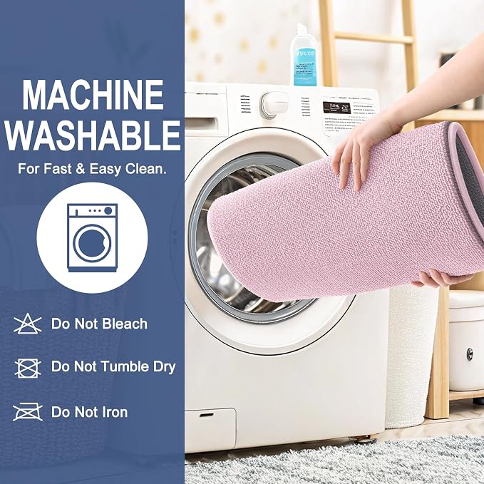 OLANLY Memory Foam Bathroom Runner Rugs 70x24, Long Bath Mats, Dusty Rose | Soft Quick Dry Bath Rugs, Non-Slip, Absorbent Machine Washable Mat for Bathroom Floor, Tub and Shower, Home Decor Accessories