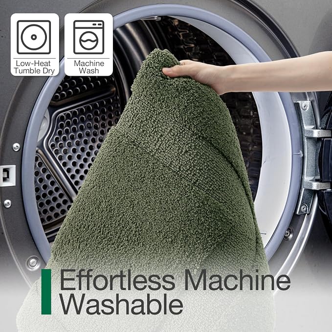 LUMI Large Bathroom Rugs Soft Absorbent, Non Slip Bath Mat 24x43, Green | Machine Washable with Rubber Backing, Quick Dry, Premium Microfiber Plush Carpet for Bathtub and Shower Floor