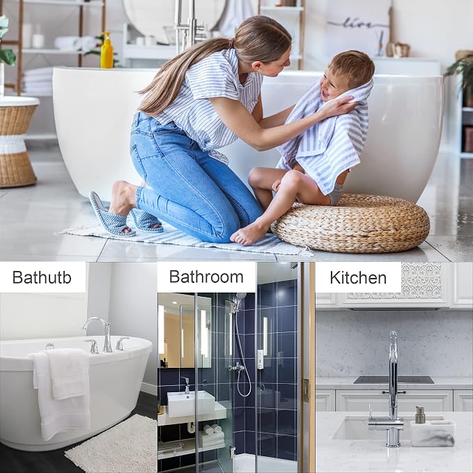 2 Pieces Shower Drain Hair Catcher Bathtub Stopper Home Drain Protectors Drain Cover with Sucker Water Trap Sink Cover for Bathroom Bathtub and Kitchen (White,White)