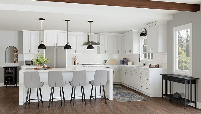 Design House Brookings Kitchen Bridge Wall Cabinet, 36", White | Wall Mount, Contemporary/Modern, Wood, Kitchen, 561670