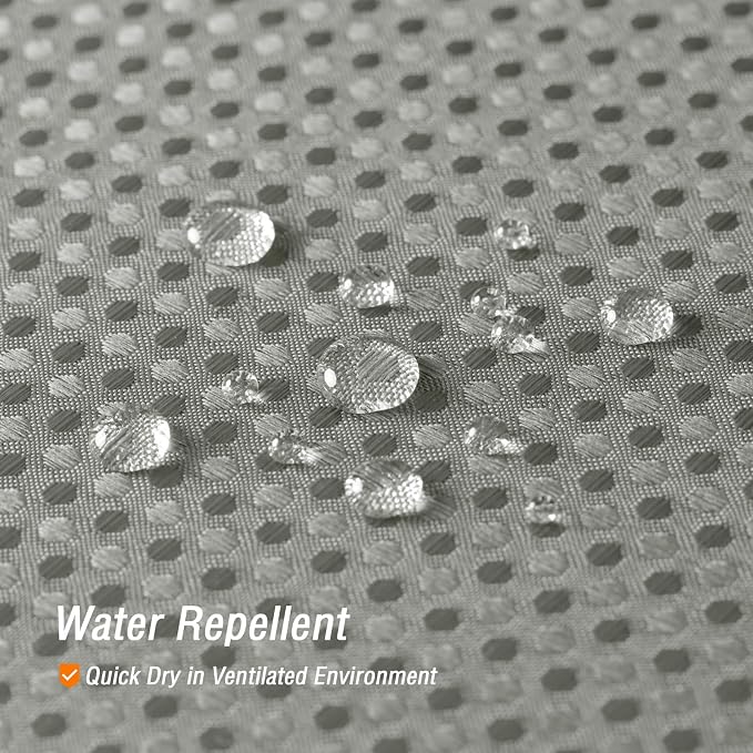 Long 230GSM Grey Shower Curtain, 72 x 78 | 230GSM Tall Fabric Shower Curtain for Bathroom, Water Repellent, Machine Washable