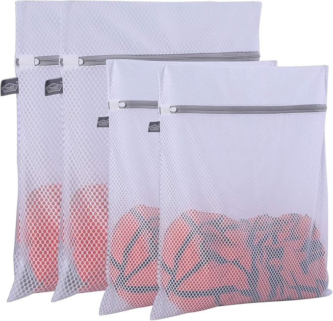Laundry Bags Mesh Wash Bags, Garment Bag for Washing Machine,2L+2XL | Washer Bags for Laundry Delicates, Suit, Coat, Dress, Pants, Honeycomb, Tumble Dryer Safe