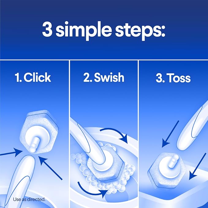 Clorox Scentiva ToiletWand Refills, Coconut and Waterlily, 10 Count | Disposable Toilet Brush Scrubbing Pads, Eliminates Hard Water and Lime Stains 2X Better than a Manual Brush