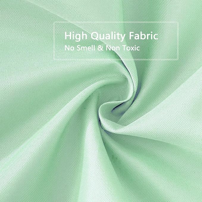 LLSCL Apple Green Fabric Shower Curtain Liner with Magnets, Waterproof Hotel Quality, 72 x 72 Machine Washable