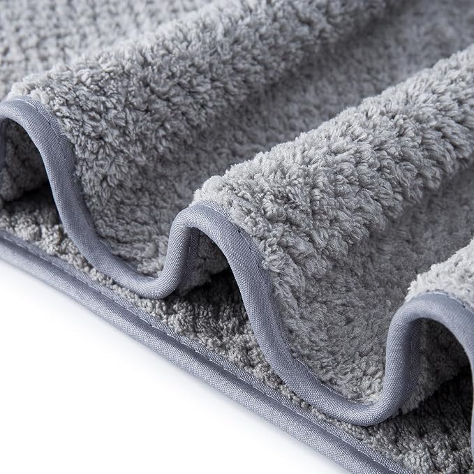 Extra Large Bath Towel Set of 2 (35"x70"),Oversized Bath Sheet Super Soft Highly Absorbent Jumbo Bathroom Towel Set Microfibers Quick Dry Shower Towel for Hotel,Bathroom,Guest,Spa,Gym (2PCS Grey)