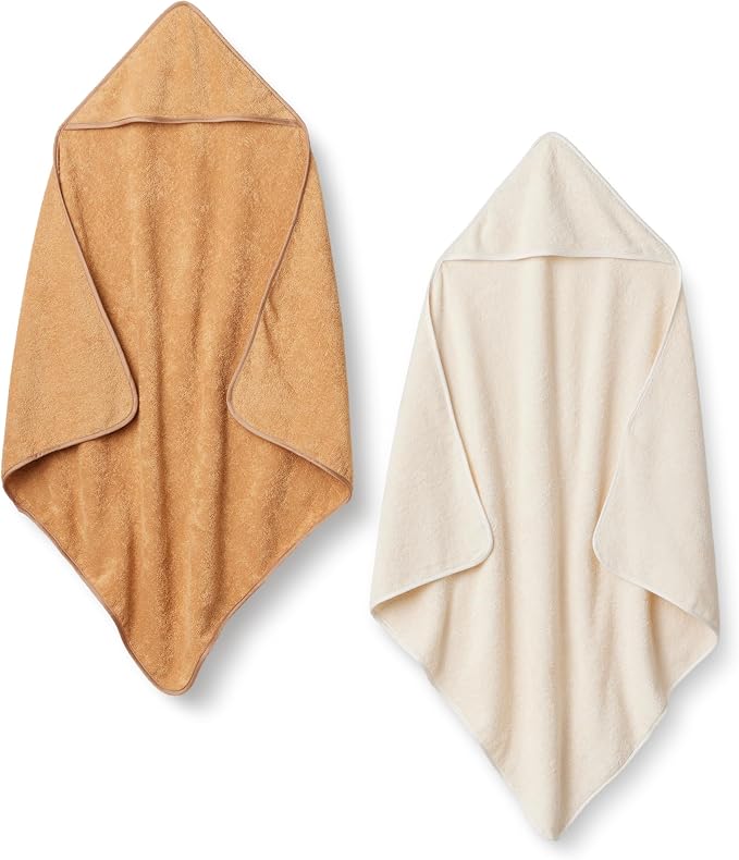 Amazon Essentials x Sofia Grainge Unisex Babies' Hooded Bath Towel