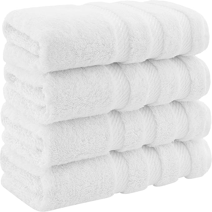 American Soft Linen 100% Cotton Luxury Turkish Towels, 4 PC Hand Towel Set | Soft Absorbent Quick Dry OEKO Tex Standard 100 Certificated Durable Machine Washable Premium Hotel Quality