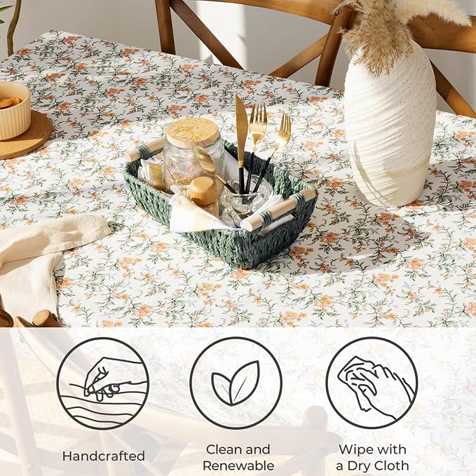 Storageworks Small Storage Basket, Woven Basket For Shelves, Bosana Green | Wicker Storage Baskets For Shelves, Baskets With Wooden Handles, 2-Pack Gifts Basket For Home Decor, Hand-Woven Basket