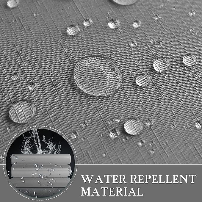 Stall Shower Curtain Grey and White 42x72 Inch for Bathroom, Ombre Textured Shower Curtains Hotel Spa Luxury with 8 Hooks, Machine Washable, Decorative Bath Curtain Grey