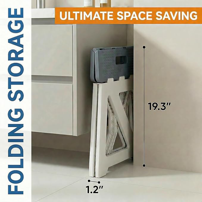 Folding Shower Chair seat is Suitable for Indoor Shower stools Elderly and Disabled People Shower Basin stools Shower stools for Shaving Legs (Blue Folding Shower Chair 15.7x8.3x12.5)