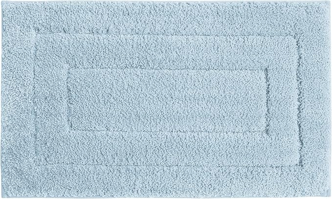 GRANNY SAYS Baby Blue Bathroom Rug 24" x 36", Non-Slip Microfiber Bath Mat | Ultra-soft, durable TPR backing for reliable grip, fast water absorption, machine washable for Vanity, Shower, Tub