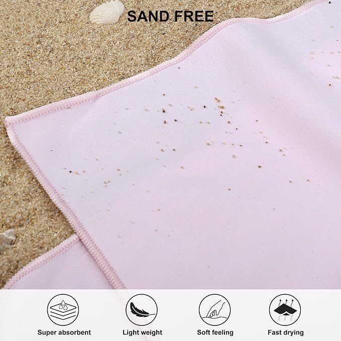 Rainleaf Microfiber Towel Quick Dry Camping & Travel & Gym Towel. Compact | Super Absorbent, Lightweight, Fast Drying. Suitable for Beach, Bath, Backpacking, Hiking, Swim.