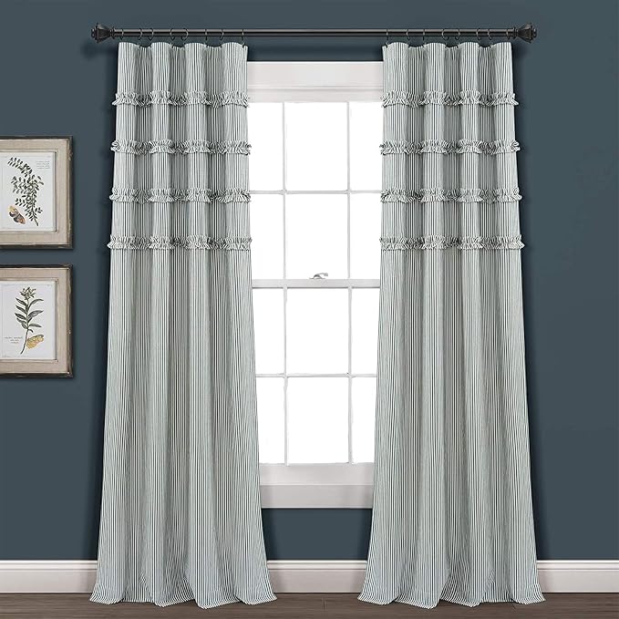 LLPJS 100 Pack Curtain Rings with Clips, Curtain Clip Rings Hooks, Bow Hanger Clips for Hanging Drapery Drapes Bows, Ring 1.26 inch Interior Diameter, Fits up to 1" Rod, Black