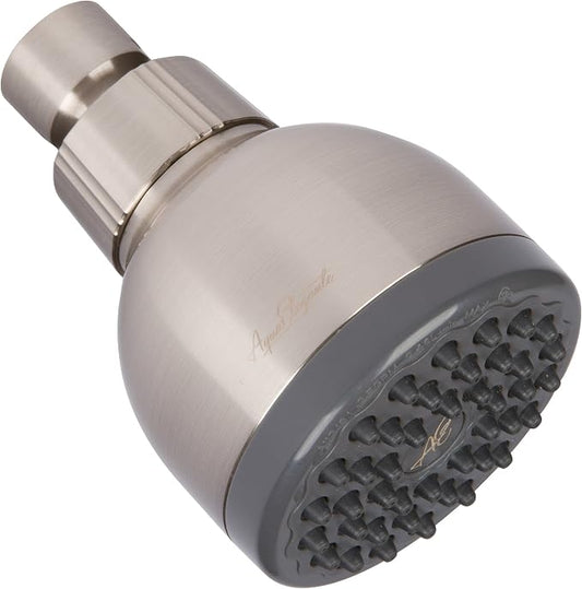 High Pressure Shower Head - 1.8 GPM - Brushed Nickel | Best 3 Inch Wall Mount Bathroom Showerhead For Boosting Low Flow With Anti-Clog Nozzles, Adjustable Brass Ball Joint