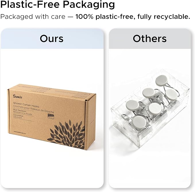 Sunlit Rustic Decorative Shower Curtain Hooks, Brown Owl Animal Shower Curtain Rings with Black Hooks, Cabin Shower Curtain Hooks, Resin, Farmhouse Bathroom Decoration, Set of 12