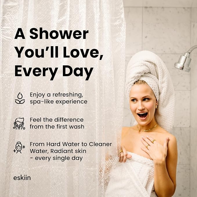 Filtered Showerhead - Best Shower Head With Filters For Healthy Hair & Skin - High Pressure Hard Water Softener - Reduce Dandruff, Protect Colored Hair, And Soothe Dry Skin (Brushed Nickel)