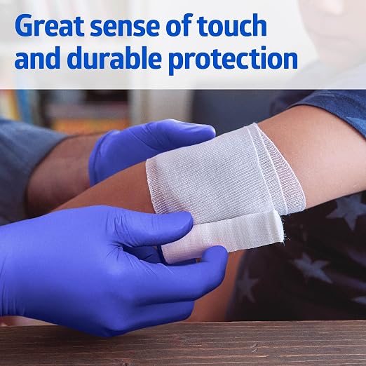 Medline FitGuard Touch Nitrile Exam Gloves, 300 Count, Small, Powder Free, Disposable, Not Made with Natural Rubber Latex, Excellent Sense of Touch for Medical Tasks, Durable for Household Chores