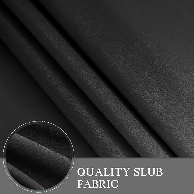 Stall Black Men Shower Curtain 48 inch Wide Bath Curtain Set Grey Bathroom Curtains Geometric Black and Gray Narrow Half 48x72 inches