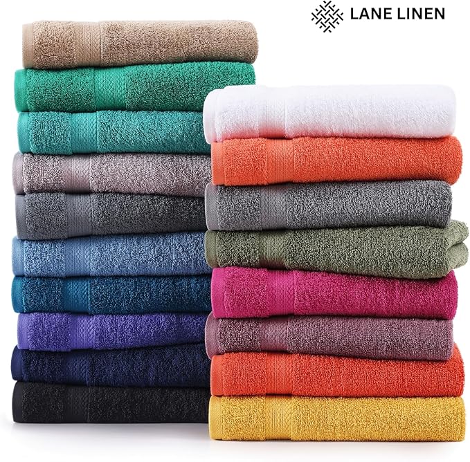 LANE LINEN Large Bath Sheet Set Oversized Soft Absorbent Quick Dry - Taupe | Bath Sheets Set - OEKO-TEX Certified, Ring-Spun Durability, Generously Sized, Oversized & Roomy, Lightweight & Breathable