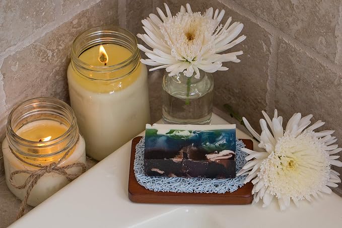 Aira Soap Saver - Soap Dish & Holder - BPA Free Shower & Bath Holder - Drains Water, Circulates Air, Extends Soap Life - Easy to Clean, Fits Sets - Seaside Fish