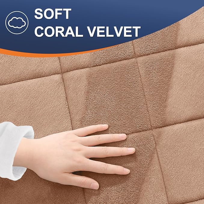 OLANLY Memory Foam Bath Mat 70x24, Ultra Soft and Absorbent Bathroom Rugs | Dark Beige, Quick Dry, Machine Washable Shower Bath Rugs, Comfortable Bath Carpet for Bathroom Floor, Tub and Shower